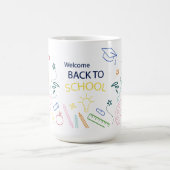 Willkommen zurück zur Schule Kaffeetasse (Mittel)