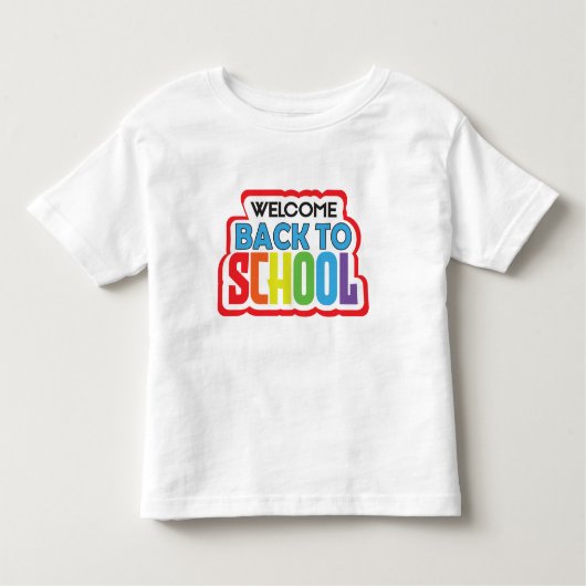 Willkommen zurück zur Schule Kleinkind T-shirt (Vorderseite)