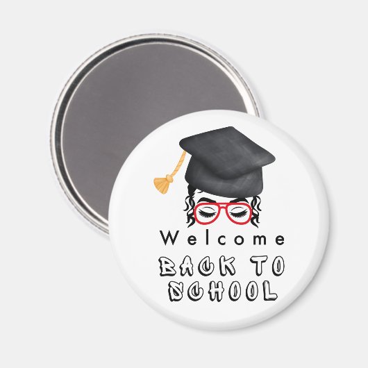 Willkommen zurück zur Schule Magnet (Vorderseite/Rückseite)