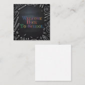 Willkommen zurück zur Schule - Neues Schuljahr Mitteilungskarte (Vorne/Hinten)