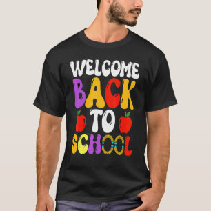 Willkommen zurück zur Schule Niedlich Lehrer Stude T-Shirt