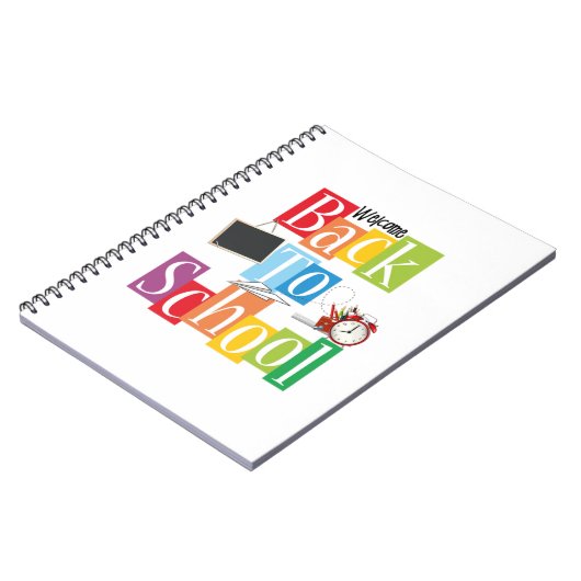 Willkommen zurück zur Schule Notizblock (Linke Seite)