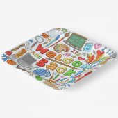 Willkommen zurück zur Schule Pappteller (Gewinkelt)