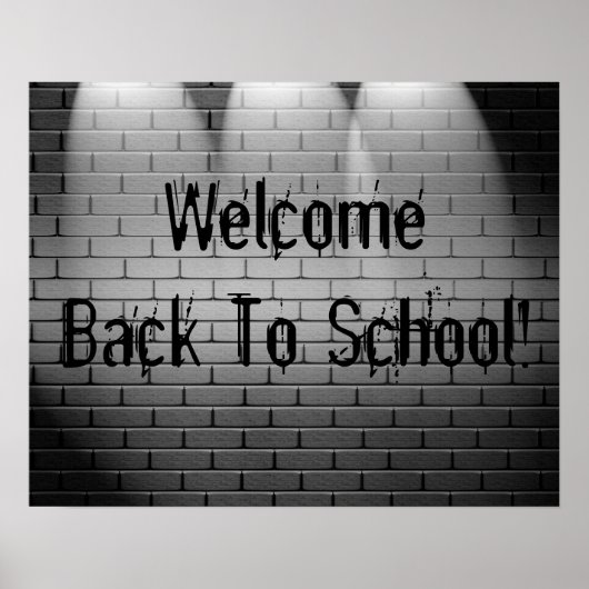 Willkommen zurück zur Schule! Plakatwerbung Poster (Vorne)