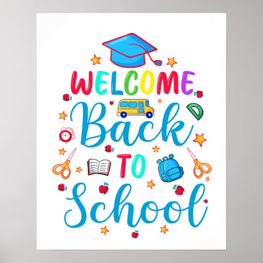 Willkommen zurück zur Schule Poster (Vorne)