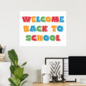 Willkommen zurück zur Schule Poster (Heimbüro)