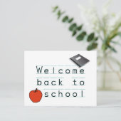 Willkommen zurück zur Schule Postkarte (Stehend Vorderseite)