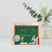 Willkommen zurück zur Schule Postkarte (Stehend Vorderseite)