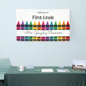 Willkommen zurück zur Schule Regenbogenstift Banner (Messeveranstaltung)