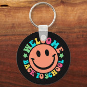 Willkommen zurück zur Schule Schlüsselanhänger (Vorderseite)