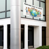 Willkommen zurück zur Schule, Schule Banner (Äußeres Gebäude)