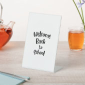 Willkommen zurück zur Schule Sockelschild (In SItu)