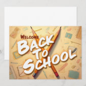 Willkommen zurück zur Schule - Stilkunstdesign (Vorne/Hinten)