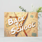 Willkommen zurück zur Schule - Stilkunstdesign (Stehend Vorderseite)