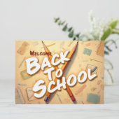 Willkommen zurück zur Schule - Stilkunstdesign (Stehend Vorderseite)