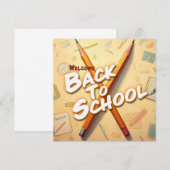 Willkommen zurück zur Schule - Stilkunstdesign (Vorne/Hinten)
