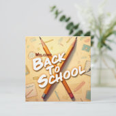 Willkommen zurück zur Schule - Stilkunstdesign (Stehend Vorderseite)