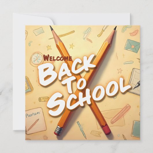 Willkommen zurück zur Schule - Stilkunstdesign (Vorderseite)
