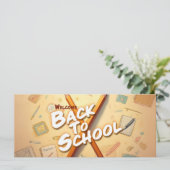 Willkommen zurück zur Schule - Stilkunstdesign (Stehend Vorderseite)