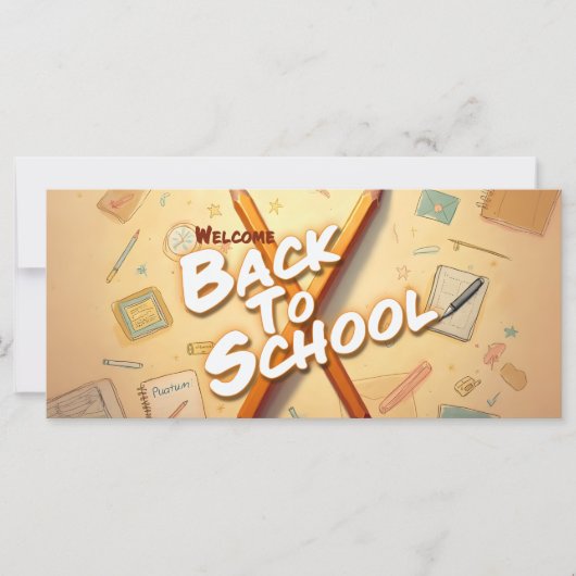 Willkommen zurück zur Schule - Stilkunstdesign (Vorderseite)