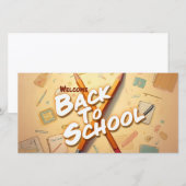 Willkommen zurück zur Schule - Stilkunstdesign (Vorne/Hinten)
