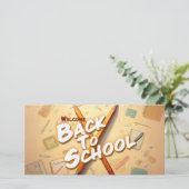 Willkommen zurück zur Schule - Stilkunstdesign (Stehend Vorderseite)