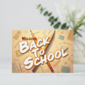 Willkommen zurück zur Schule - Stilkunstdesign (Stehend Vorderseite)