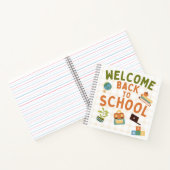 Willkommen zurück zur Schule Süßes Notizbuch (Innenseite)