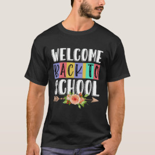 Willkommen zurück zur Schule T Funny Teacher Liebe T-Shirt