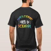 Willkommen zurück zur Schule T-Shirt (Rückseite)