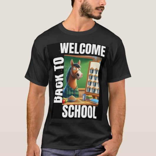 Willkommen zurück zur Schule T-Shirt (Vorderseite)