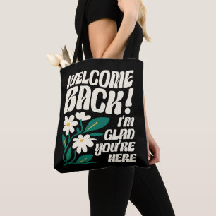 Willkommen zurück zur Schule Tasche