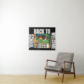 Willkommen zurück zur Schule Wandteppich (Beispiel (Horizontal))