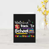 Willkommen zurück zur Schule Wir haben dir den Sch Karte (Gelbe Blume)