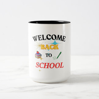 Willkommen zurück zur Tasse der Schule - Spaß und 