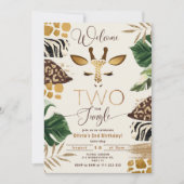 Willkommen Zwei Jahre im Dschungel 2. Einladung (Vorderseite)