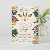 Willkommen Zwei Jahre im Dschungel 2. Einladung (Stehend Vorderseite)