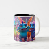 WILLKOMMEN ZWEIFARBIGE TASSE (VorderseiteRechts)