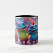 WILLKOMMEN ZWEIFARBIGE TASSE (Mittel)