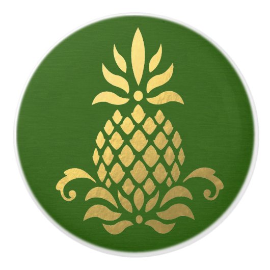 Willkommene Ananassruckpullis - SRF Keramikknauf (Vorderseite)