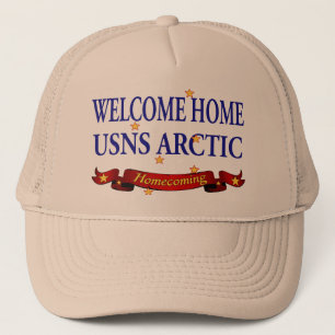 Willkommene Arktis des Zuhause-USNS Truckerkappe