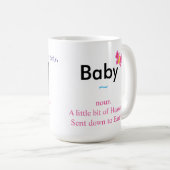 Willkommene Baby-Gewohnheits-Tasse Kaffeetasse (VorderseiteRechts)