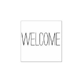 willkommene Briefmarke Gummistempel (Prägung)