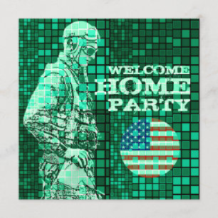 Willkommene Einladung des Zuhause-Soldat-Party-1