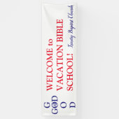 Willkommene Fahne der Gewohnheits-VBS Banner (Vertikal)