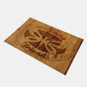 Willkommene Freund-Libellen-Tür-Matte Fußmatte (Schrägansicht)