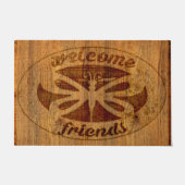 Willkommene Freund-Libellen-Tür-Matte Fußmatte (Vorderseite)