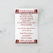 Willkommene Freunde Einladung (Innenseite)