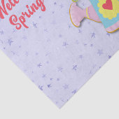 Willkommene Frühlingswasser kann Blume Seidenpapier (Ausschnitt)