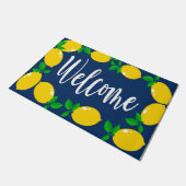 Willkommene Gelbe Lemon Doormat, Lemon Lover Mat Fußmatte (Schrägansicht)